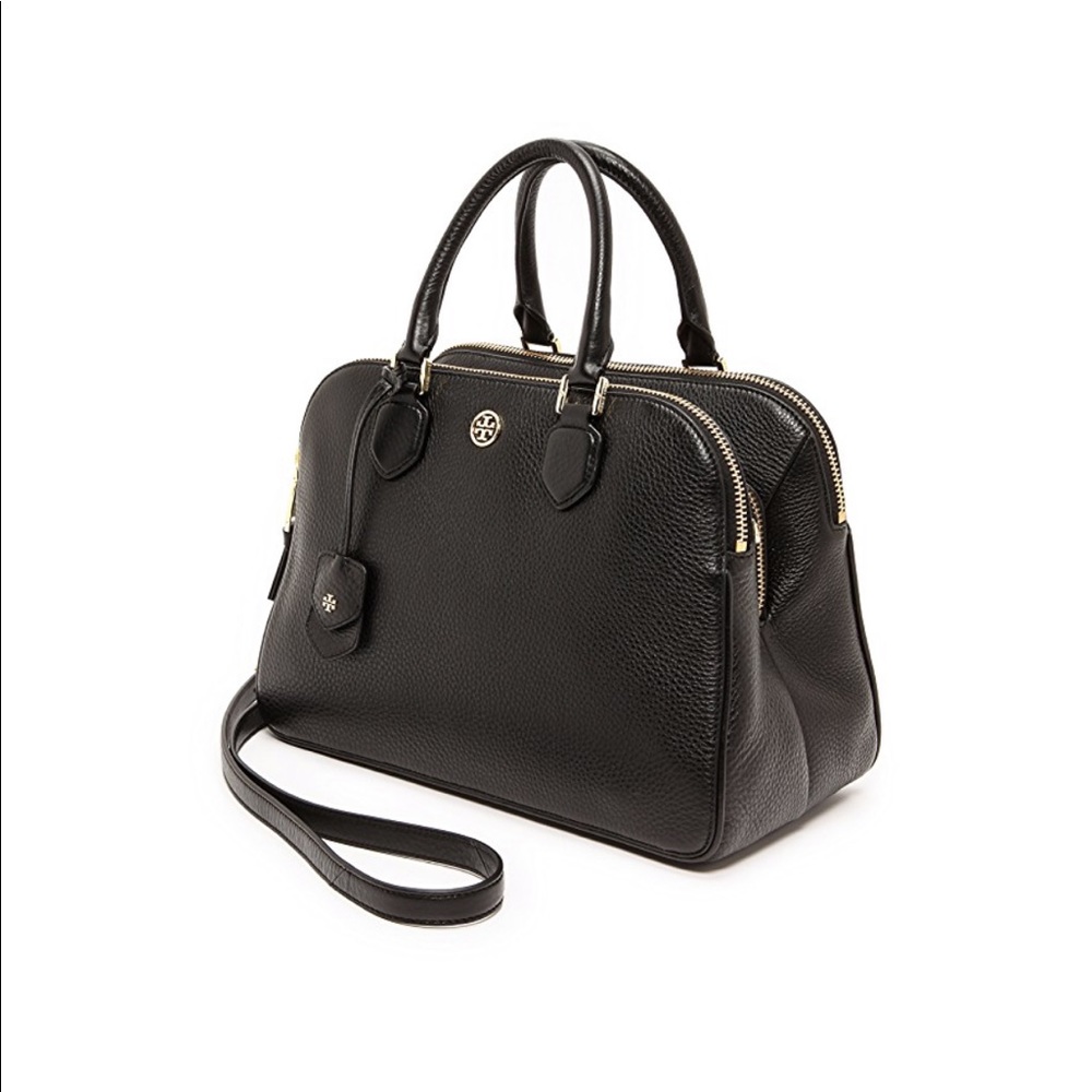 Tory Burch Pebbled Leather Robinson Triple Satchel